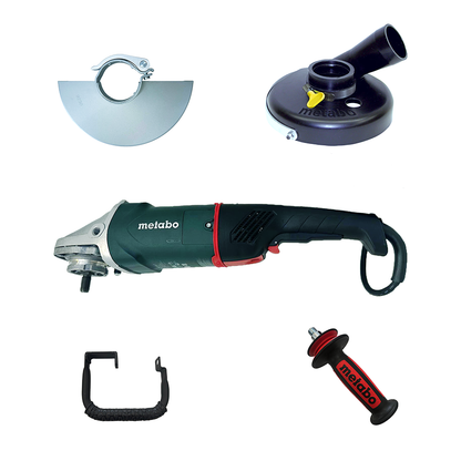 Metabo 7" Surface Prep Kit W - 24-230 MVT w/7" Dust Control Shroud + Cup Wheel